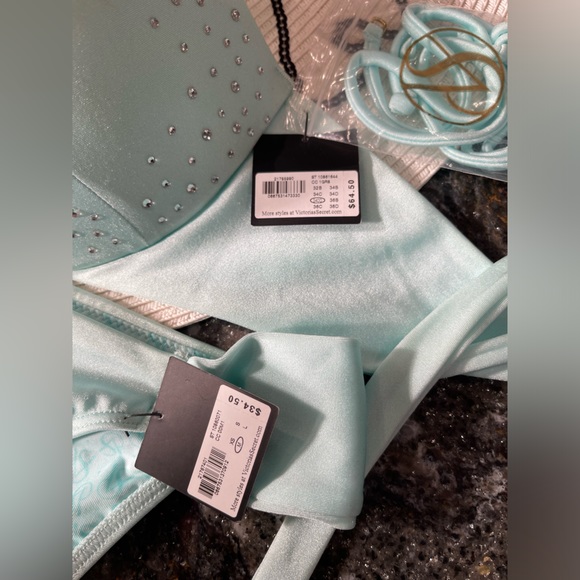 NWT vintage Victoria’s secret’s bikini embellished push-up 34DD/M set - Picture 5 of 13